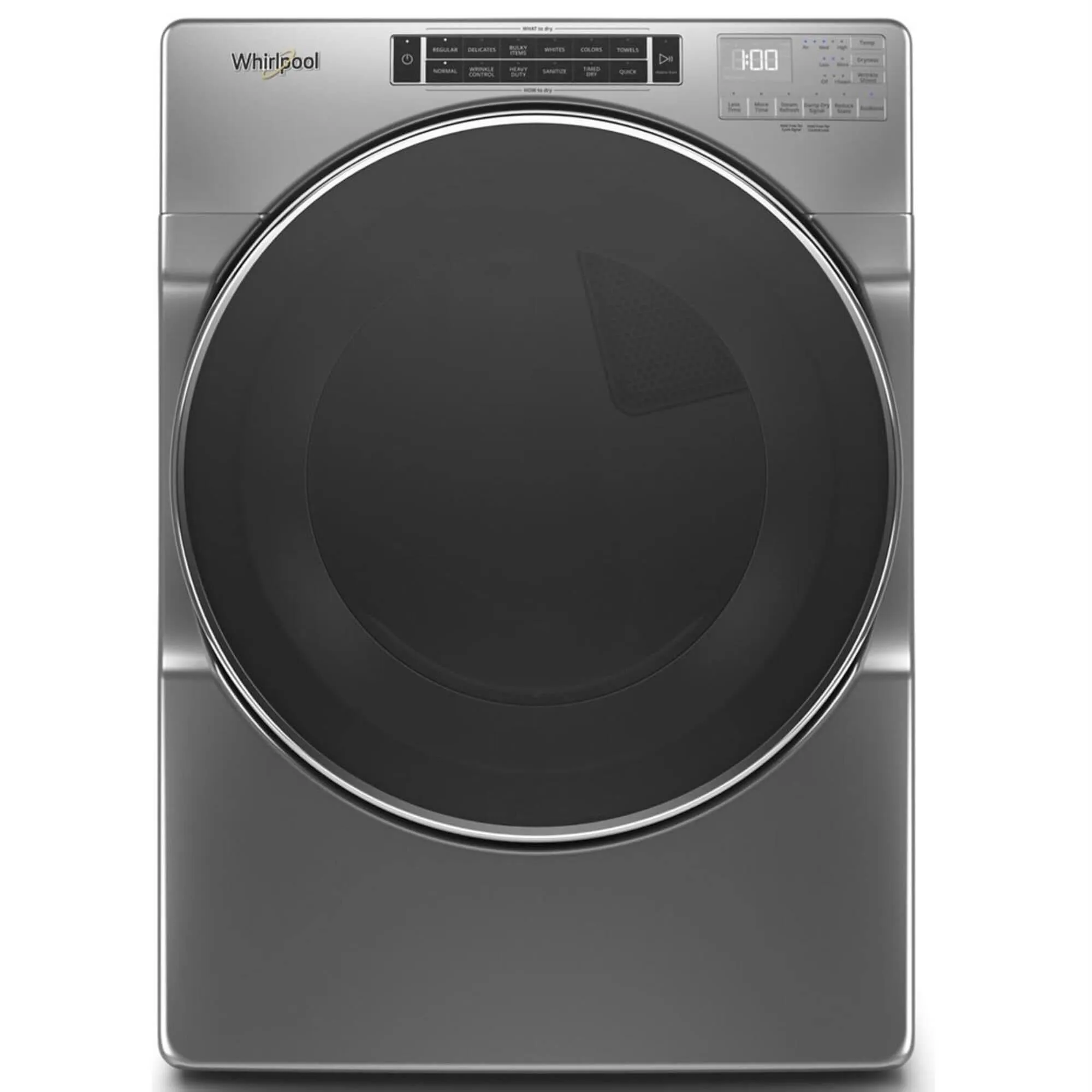 Whirlpool 7.4 Cu. Ft. Electric Dryer with Steam in Chrome Shadow