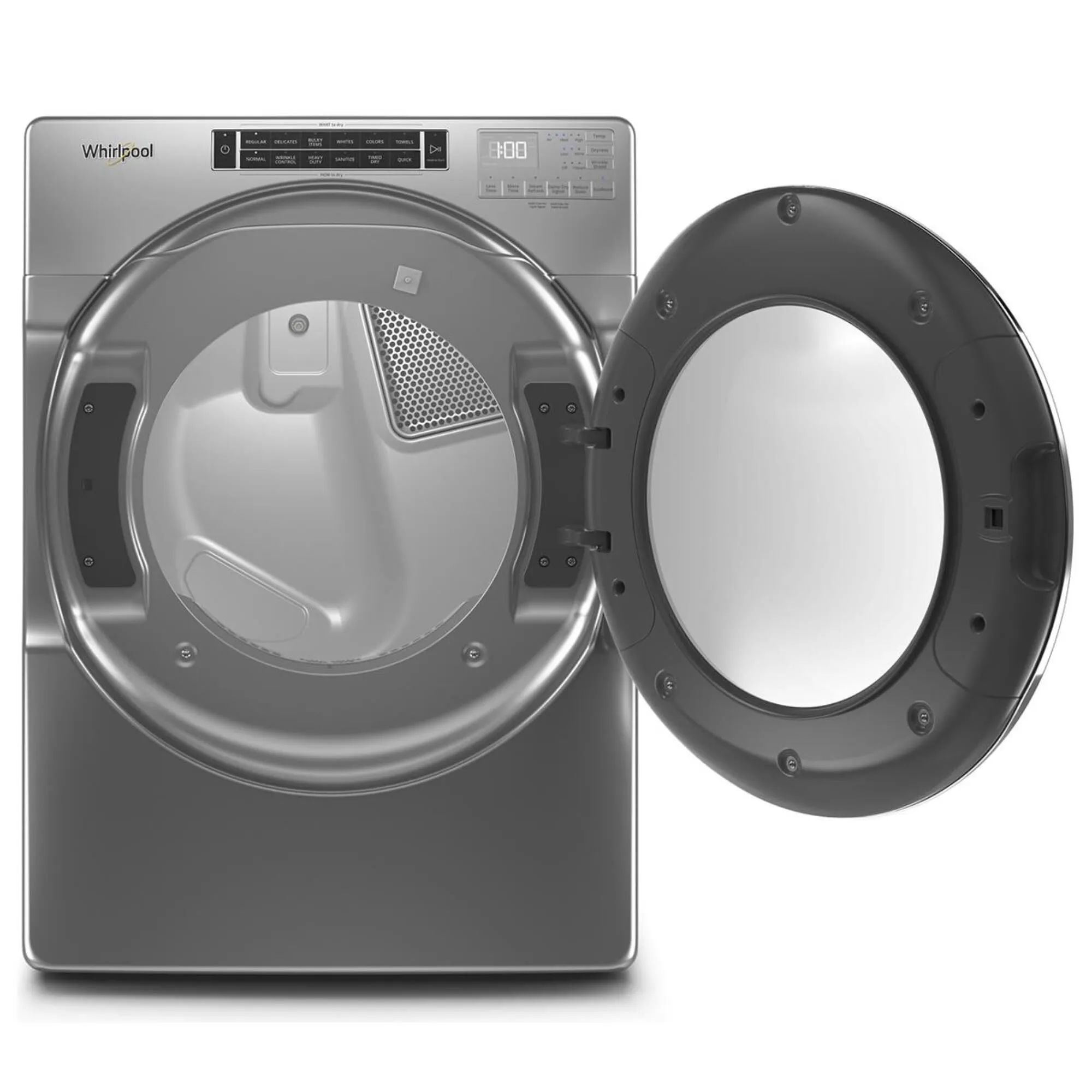Whirlpool 7.4 Cu. Ft. Electric Dryer with Steam in Chrome Shadow
