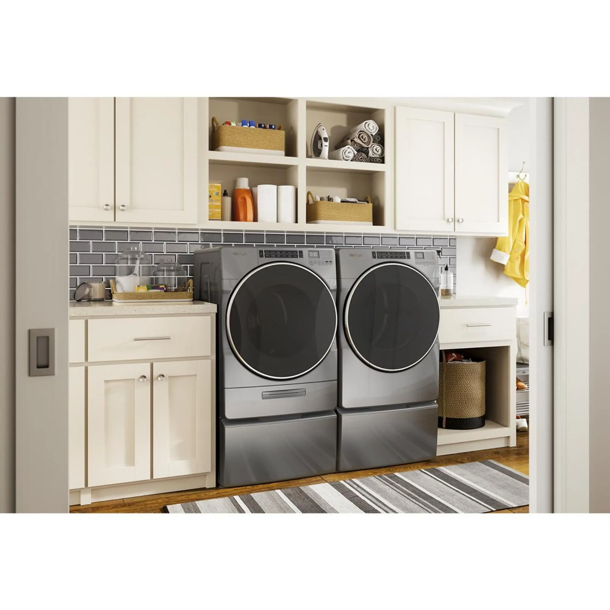 Whirlpool 7.4 Cu. Ft. Electric Dryer with Steam in Chrome Shadow