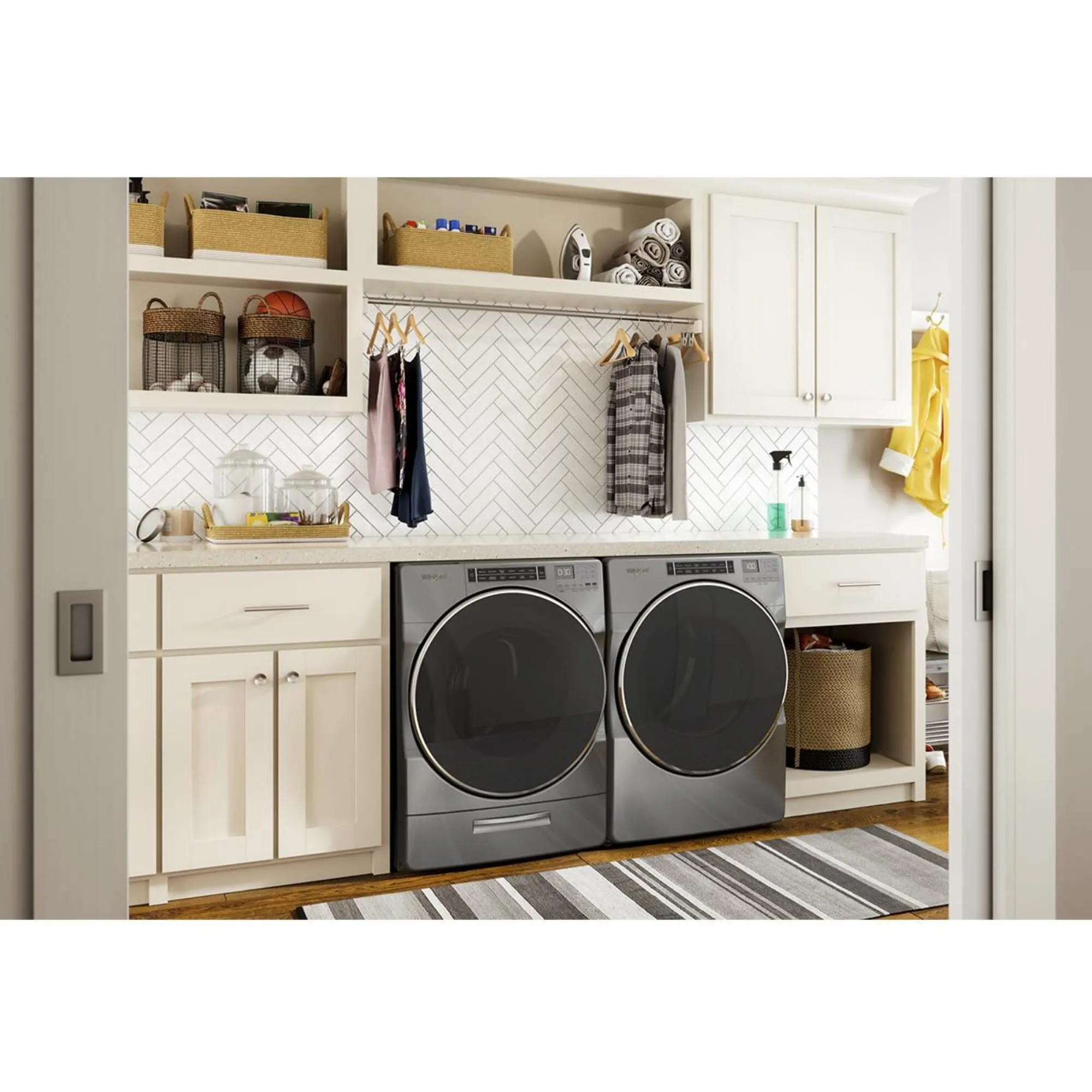 Whirlpool 7.4 Cu. Ft. Electric Dryer with Steam in Chrome Shadow